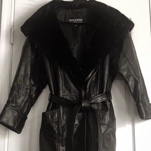 Wilson’s leather coat